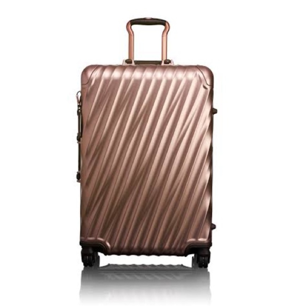 Tumi 19 Metallic Rose Gold Hard Shell Spinner Carry-On Suitcase *Limited Edition